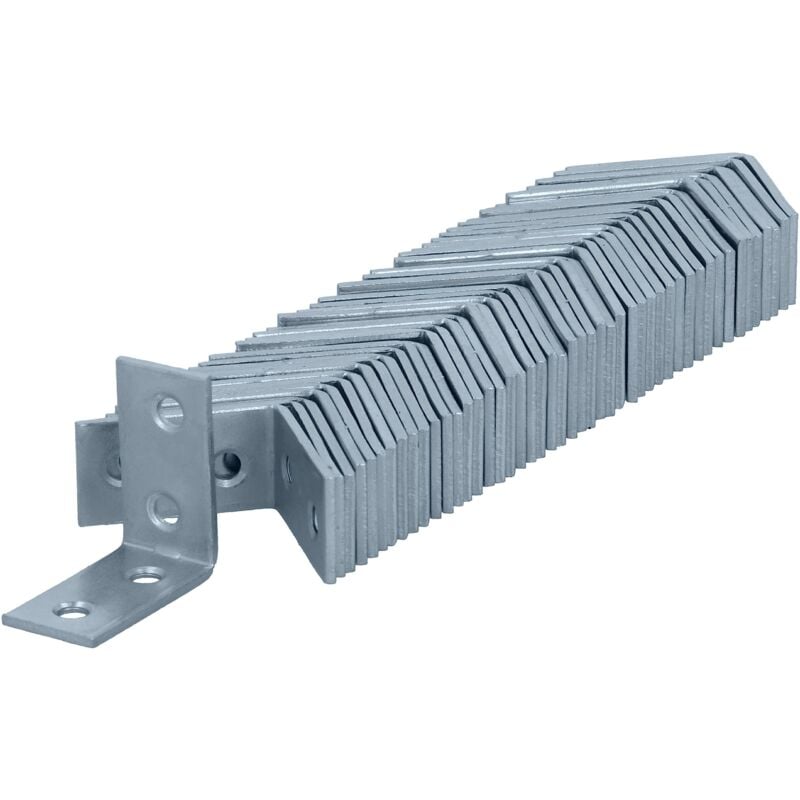 foto del prodotto helpmate 48 pezzi angolari a sedia 30x30x14 mm connettore galvanizzato blu senza cromo vi sostegni ad angolo per mobili con protezione