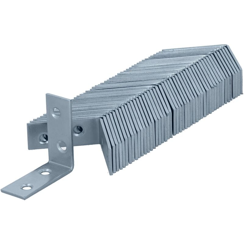 foto del prodotto helpmate 48 pezzi angolari a sedia 40x40x15 mm connettore galvanizzato blu senza cromo vi sostegni ad angolo per mobili con protezione