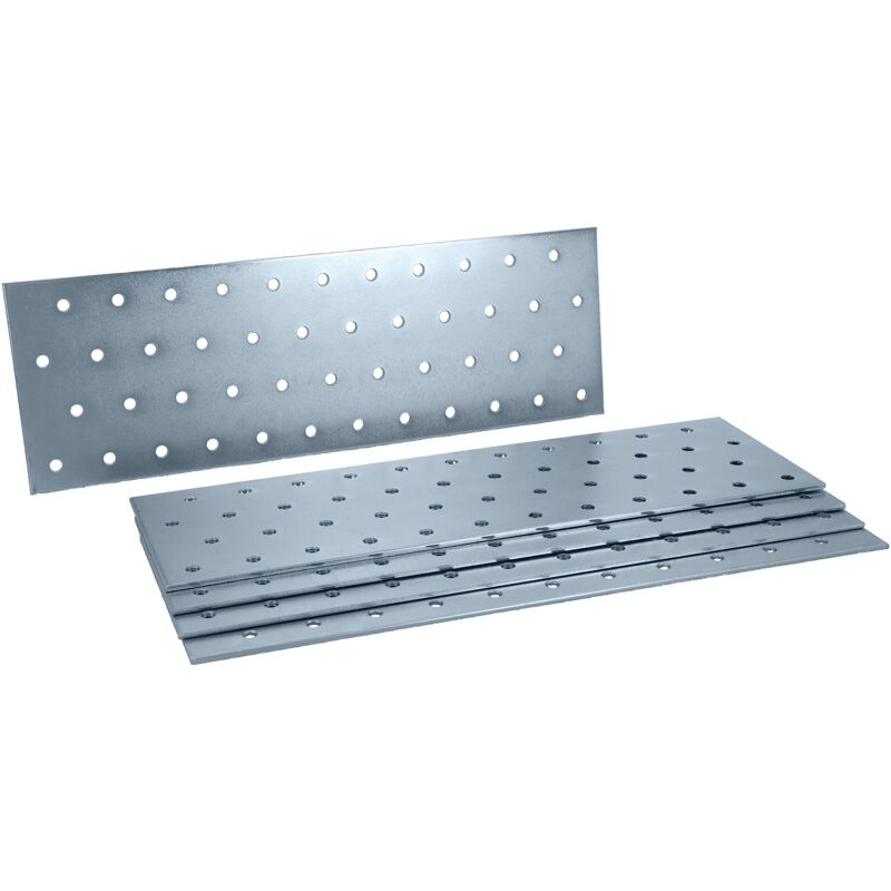 foto del prodotto helpmate 6 pezzi piastrine forate 80x240 mm connettore piatto galvanizzato blu senza cromo vi giunzione per legno con protezione corrosiva