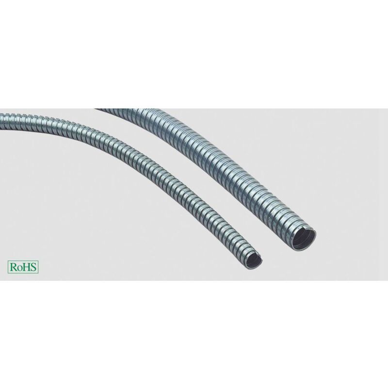 foto del prodotto helukabel 94880 spr as tubo di protezione in metallo argento 8.00 mm 10 m
