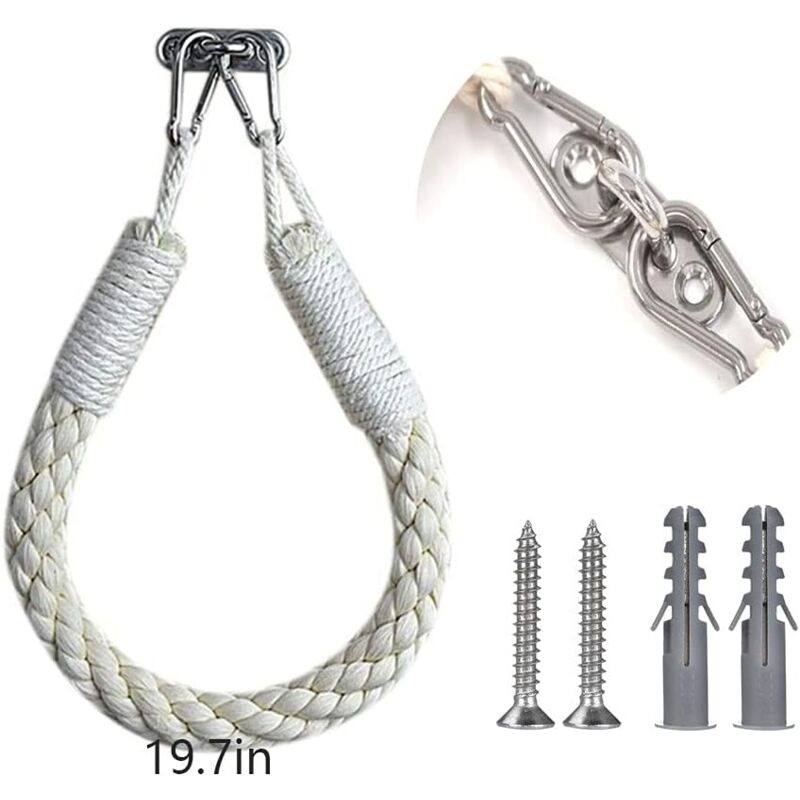 foto del prodotto hemp rope toilet paper holder, toilet paper holder, rope toilet roll holder, vintage bathroom