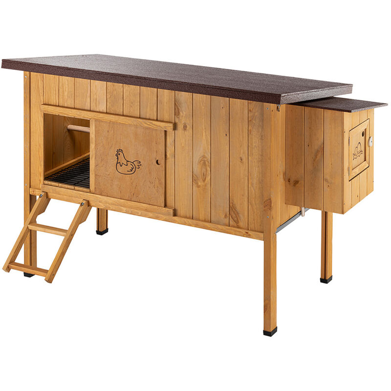 foto del prodotto hen house 30 casetta per galline in legno di pino nordico fsc. variante hen house 30 misure 162 x 100 x h 110 cm ferplast