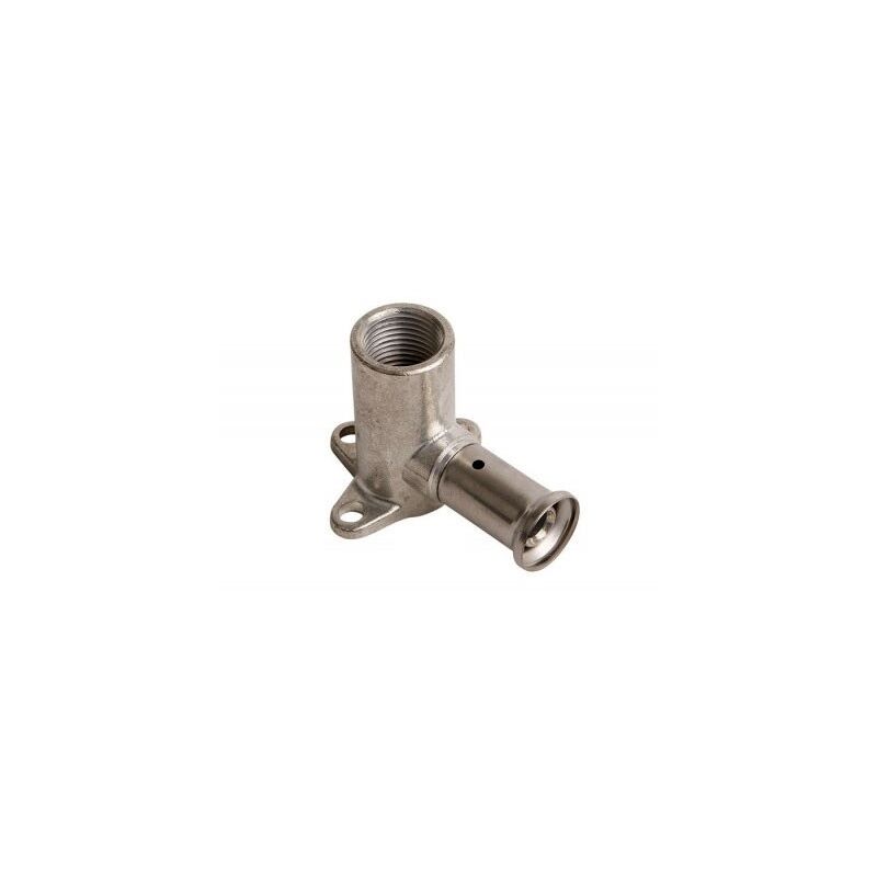 foto del prodotto henco 2p gomito 90 con flangia 26x3 4 f ottone a pressare 2p2605