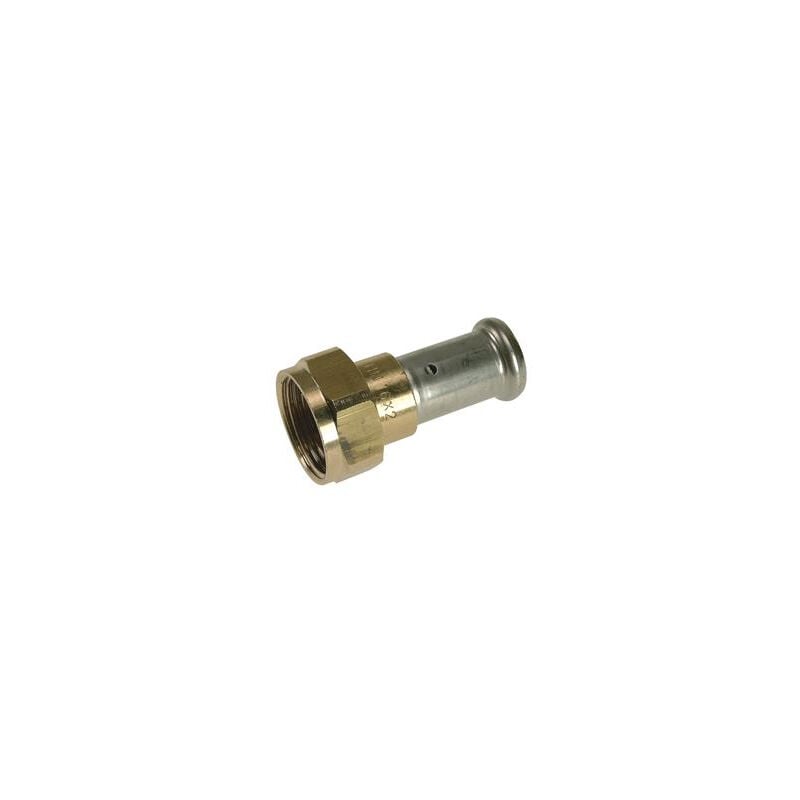 foto del prodotto henco raccordo a vite multistrato in ottone giunto piatto dado libero 16 mm x 1 2 26p 16z04