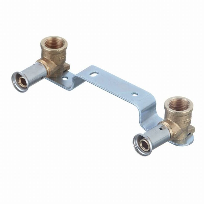 foto del prodotto henco supporto a parete con due staffe in ottone multistrato femmina 1 2 16 mm 28pv 16041604 1