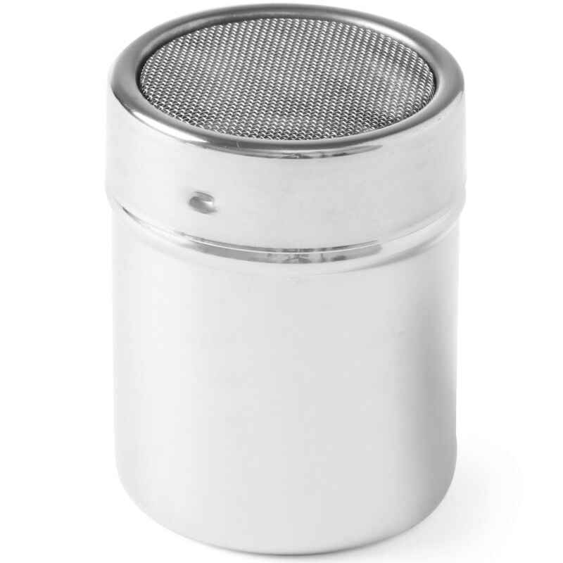 foto del prodotto hendi dosatore da cucina con colino per zucchero a velo, diametro acciaio inox. 55mm altezza 75mm 631300