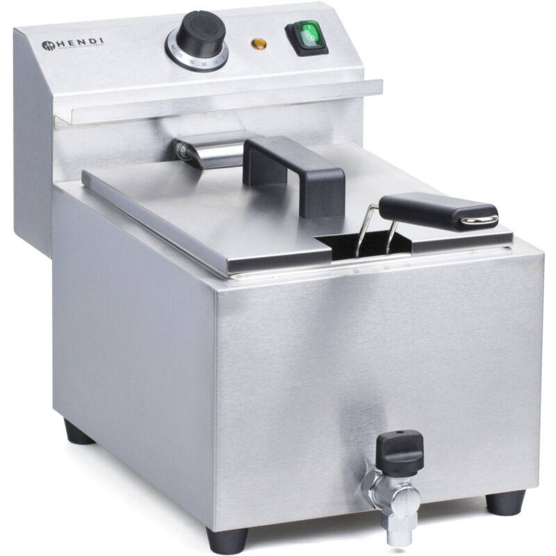 foto del prodotto hendi friggitrice con rubinetto masterpro 230v 3,5kw 8l 209202