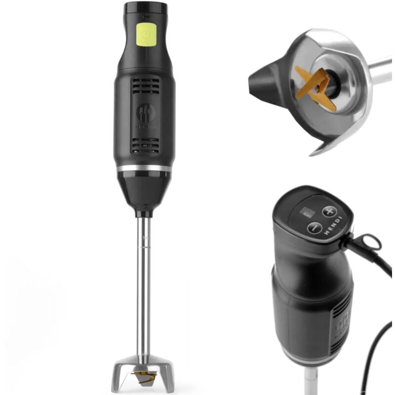 foto del prodotto hendi frullatore a immersione, lama a croce in acciaio inox rivestita in titanio, 6 velocit con display lcd, miscelatore, frullatore a mano, mixer