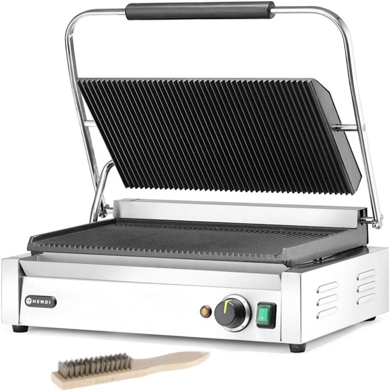 foto del prodotto hendi griglia elettrica a contatto pianini xl 548 x 415 mm 2700 w 263624