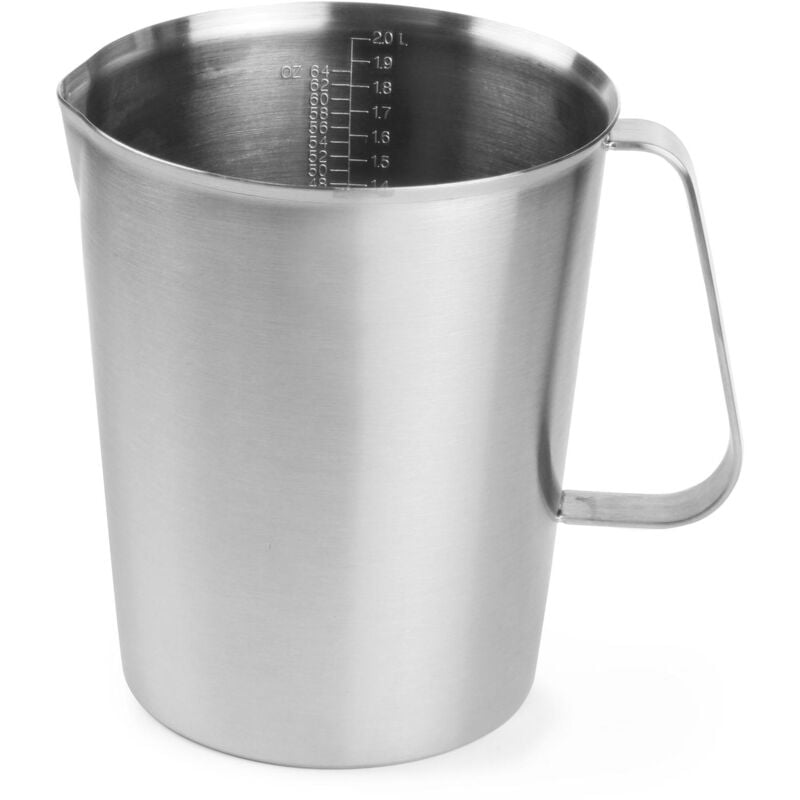 foto del prodotto hendi misurino da cucina con scala in acciaio inox, 2 l 516300