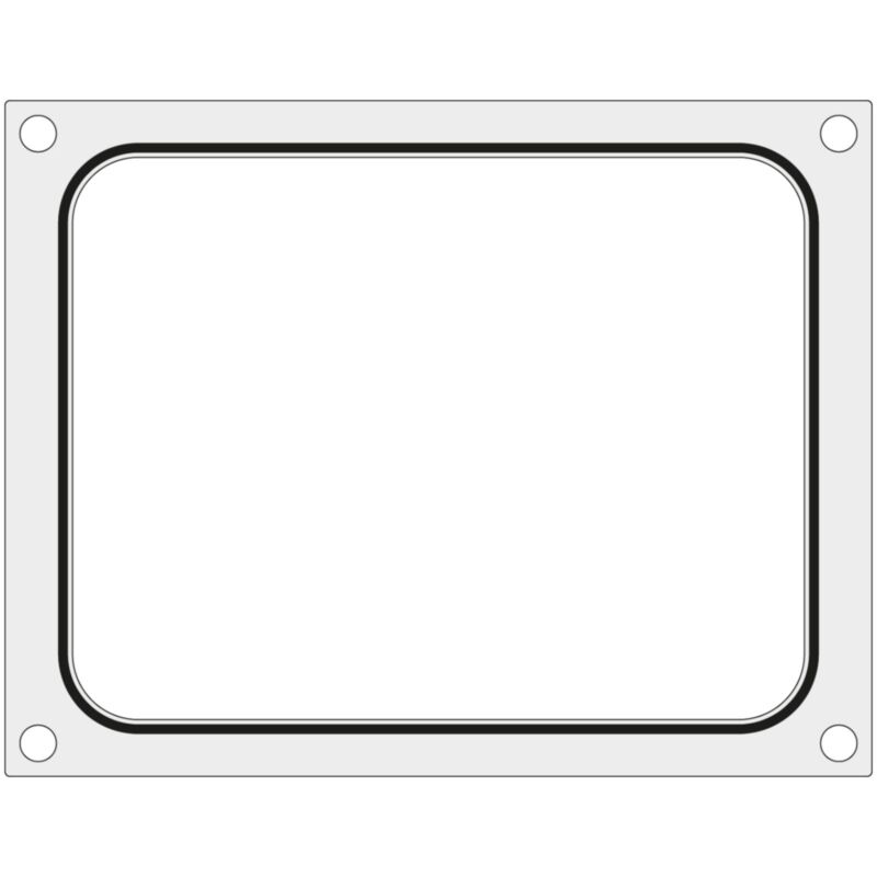 foto del prodotto hendi stampo matrice per saldatrice per vassoio, contenitore senza divisione, 227x178 mm 805572