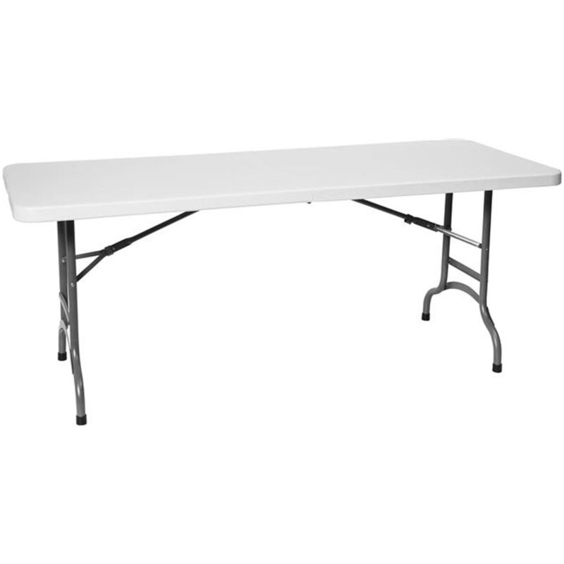 foto del prodotto hendi tavolo da ristorazione pieghevole bianco 152x70 cm fino a 150 kg 810927