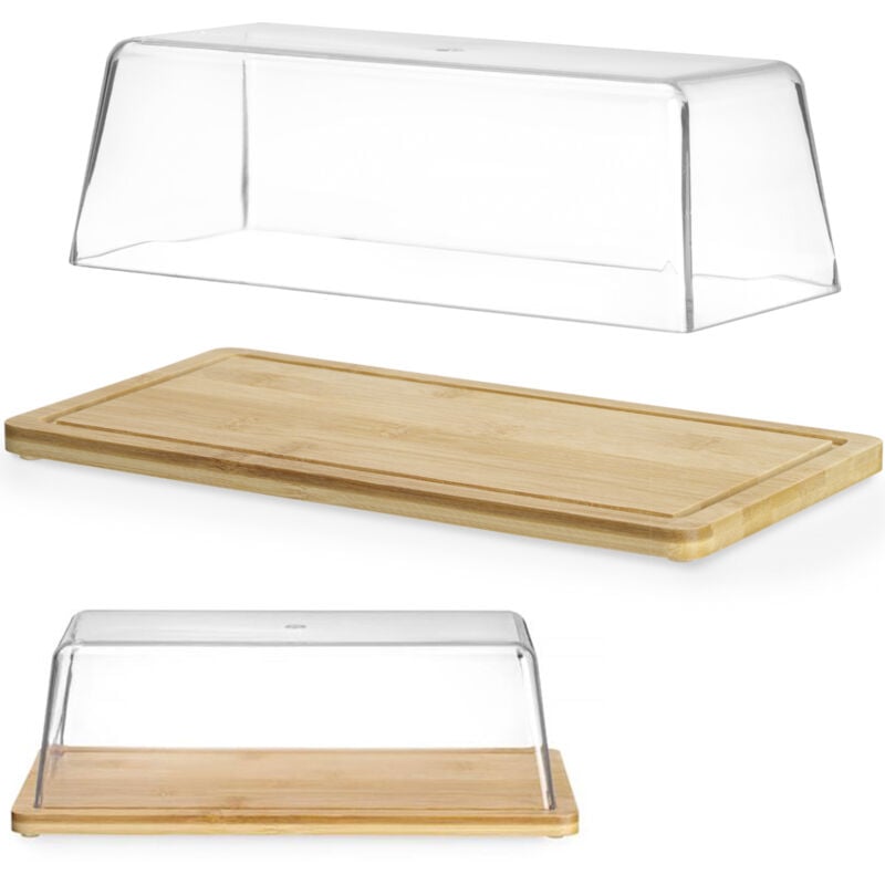 foto del prodotto hendi vassoio espositivo in bamb per buffet con coperchio 320 x 160 x 110 mm 523841