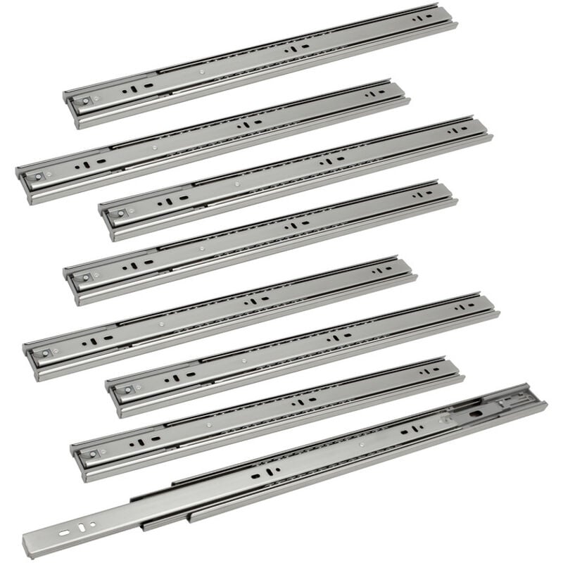 immagine 0 del prodotto hengda swanew 1 10 coppie guide per cassetti di mobili. guide per cassetti con cuscinetti a sfera ad estrazione totale. 35kg 45kg 250mm