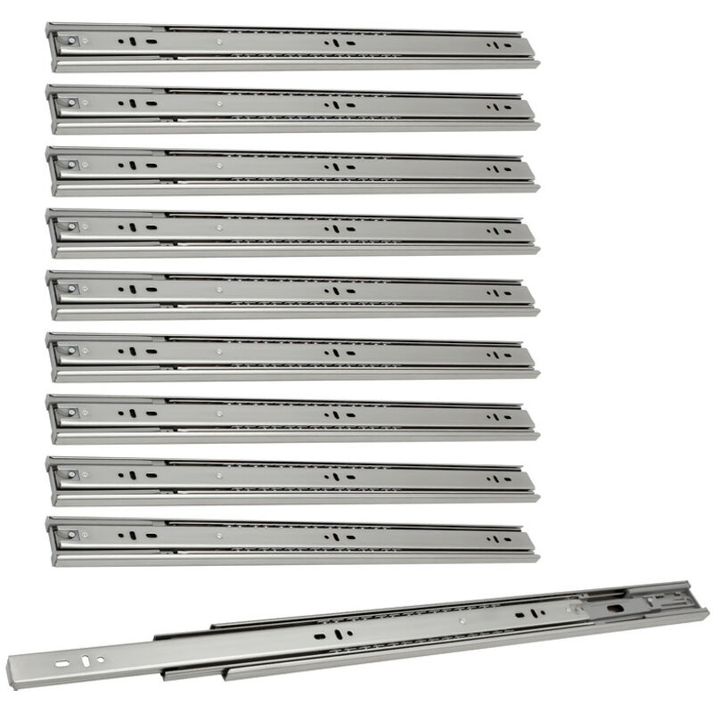 foto del prodotto hengda swanew 1 10 coppie guide per cassetti di mobili. guide per cassetti con cuscinetti a sfera ad estrazione totale. 35kg 45kg 250mm