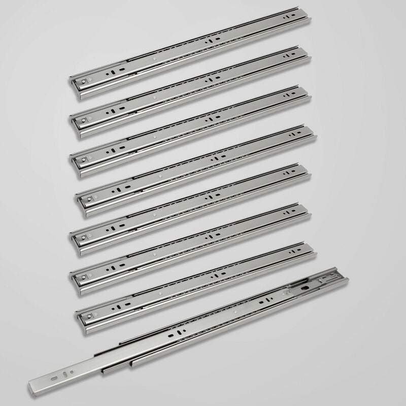 immagine 0 del prodotto hengda swanew 1 10 coppie guide per cassetti di mobili. guide per cassetti con cuscinetti a sfera ad estrazione totale. 35kg 45kg 450mm