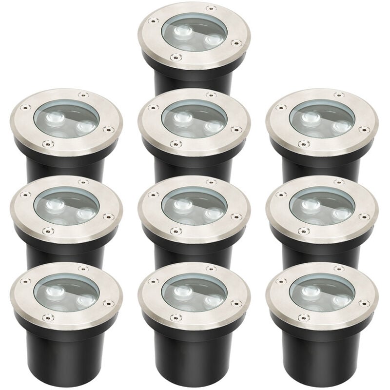 foto del prodotto hengda swanew 10x 3w faretto da terra ip67 faretto da incasso a pavimento con luce a led faretto da pavimento a terra