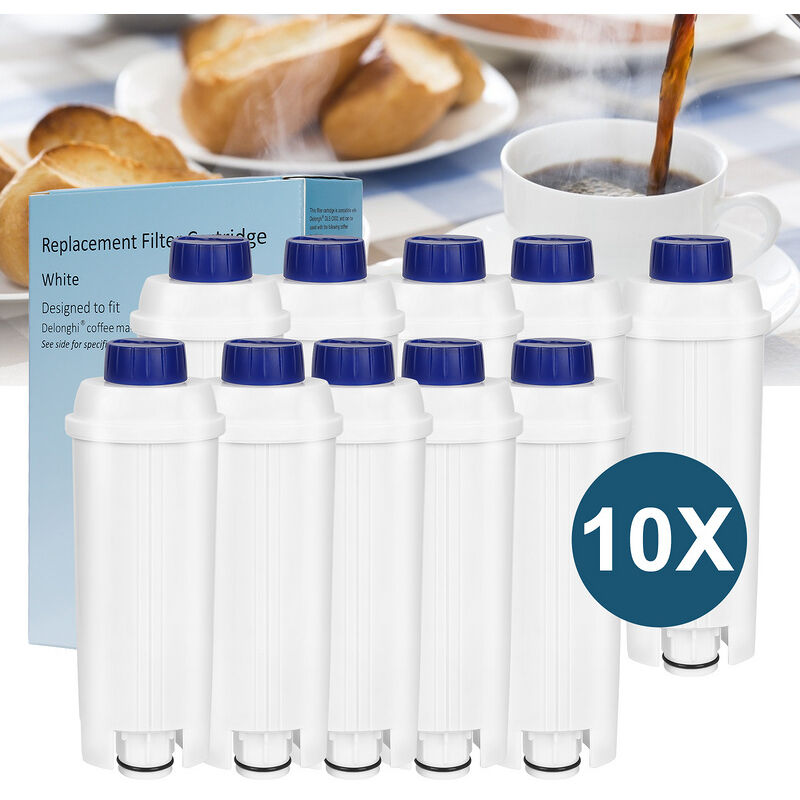 foto del prodotto hengda swanew 10x filtro acqua per delonghi compatibile per dlsc002 ec800 ecam etam con carbone attivo