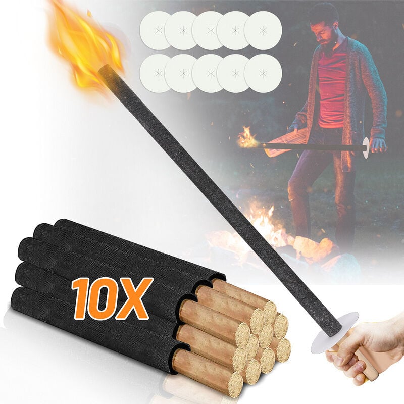 foto del prodotto hengda swanew 10x torches de jardin torches de cire party alliances pour amoureux temps de combustion 90 min