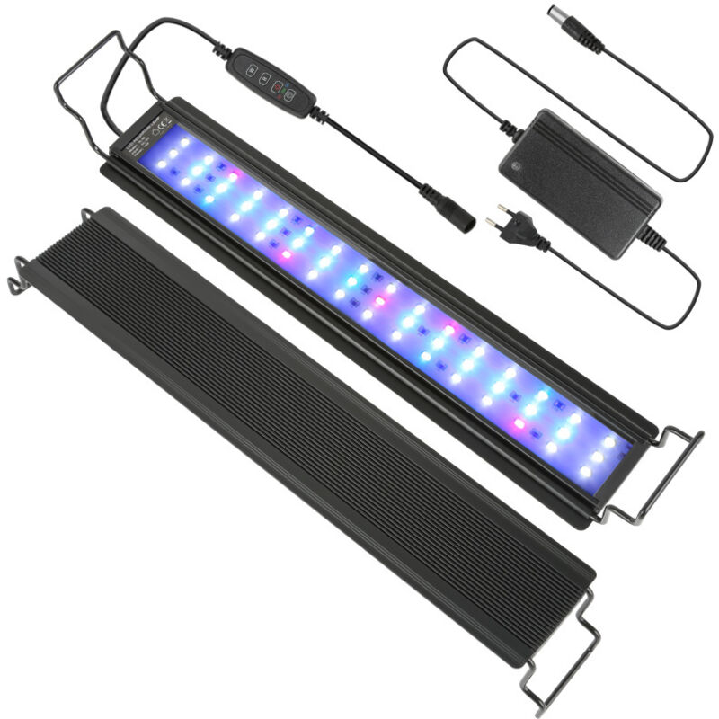 foto del prodotto hengda swanew 18w acquario led da con decorazione rgb molluschi timer impermeabile. 45 70cm