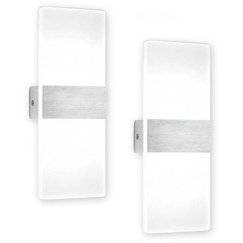 foto del prodotto hengda swanew 2x led applique appendiabiti scala interna lampada camera da letto all aperto applique bianco 6w