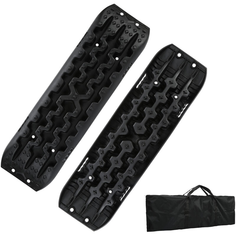 foto del prodotto hengda swanew 2x piastre di sabbia traction mat jump start con borsa di stoccaggio traction tape max. carico 10t. piastre di trazione percorsi di