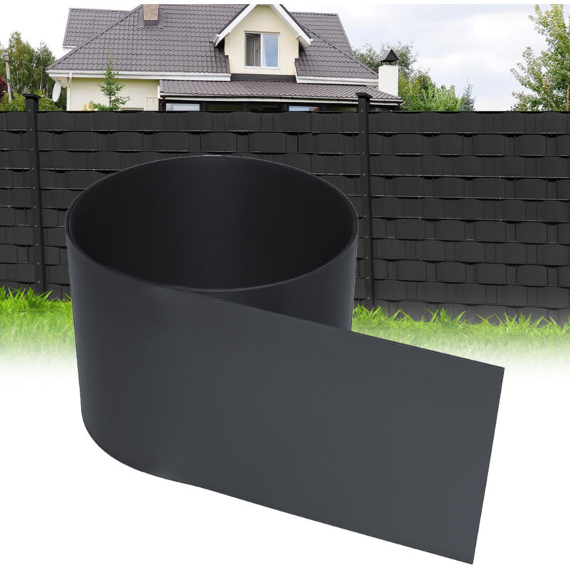 foto del prodotto hengda swanew 30 strisce di privacy in pvc, frangivento in pvc antracite 2,5 m x 19 cm per recinzioni in filo metallico a doppia barra per giardino