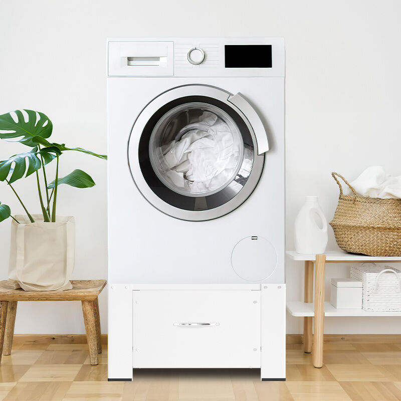 foto del prodotto hengda swanew 62.5 x 54.5 x 32.5 cm piedistallo per lavatrice con cassetto. fino a 150 kg