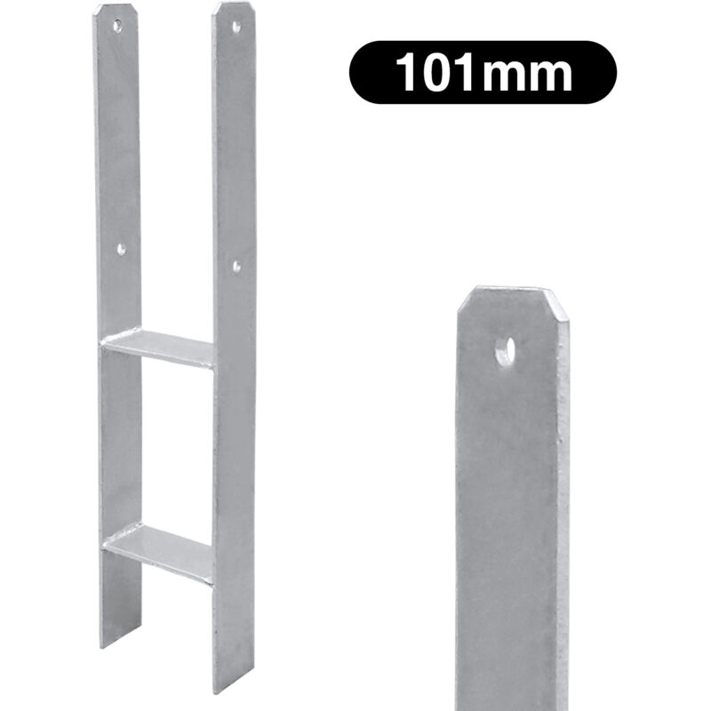 foto del prodotto hengda swanew 8x ancoraggi h supporto palo 101x600mm piede palo h ancoraggio palo staffa ancoraggio palo