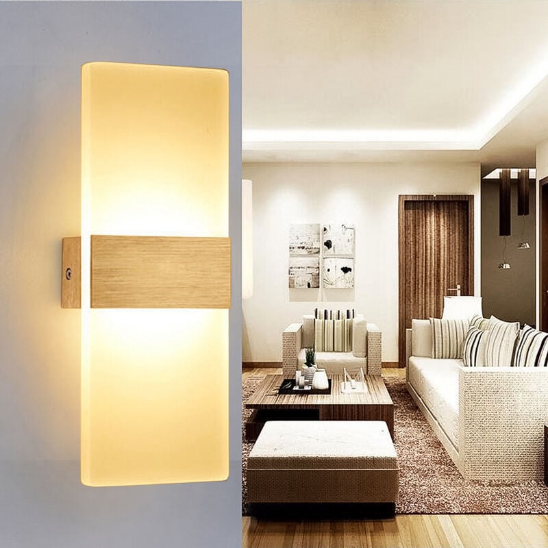 immagine 0 del prodotto hengda swanew applique a led appendiabiti luce corridoio interno scale camera da letto all aperto bianco caldo 12w lampada da parete