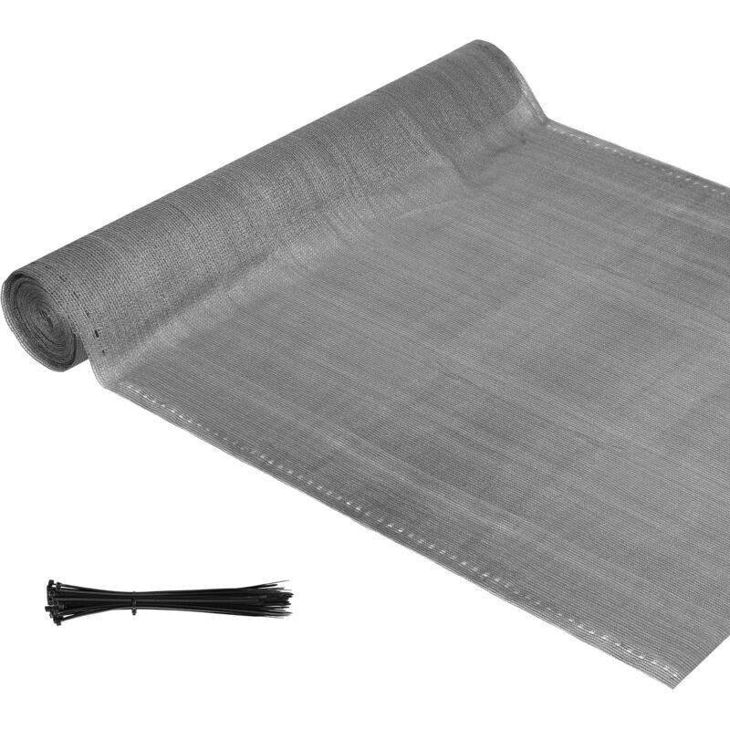 foto del prodotto hengda swanew balcone windshield view recinzione pannello mesh panel 1.8x10m hdpe protezione dello schermo barriera mesh windshield grigio