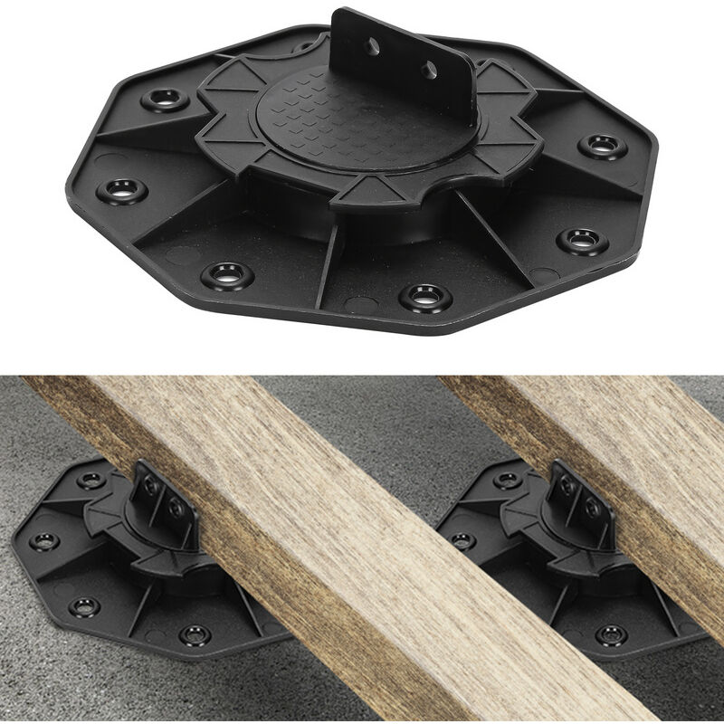 foto del prodotto hengda swanew base di appoggio per terrazzo regolabile con piedistallo di livellamento cuscinetto base base per legno wpc 18 30 mm 10 pezzi