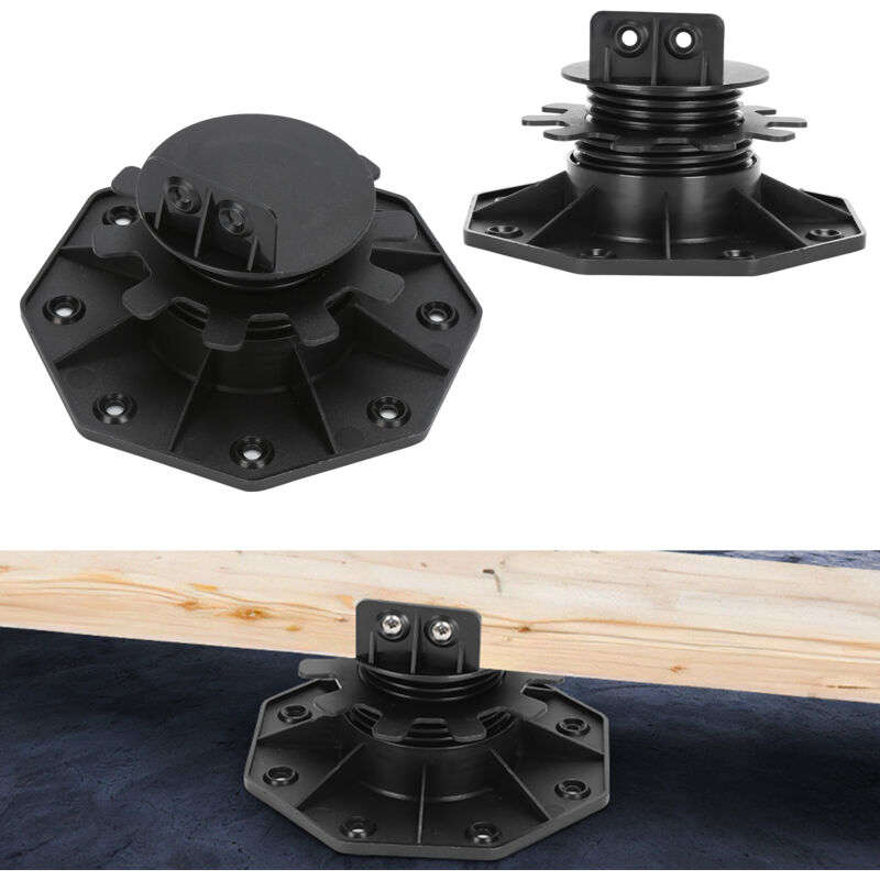 foto del prodotto hengda swanew base di appoggio per terrazzo regolabile con piedistallo di livellamento cuscinetto base base per legno wpc 30 60 mm 30 pezzi