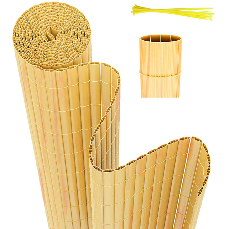 foto del prodotto hengda swanew canisse in pvc canisse in pvc per il giardino, il balcone e la terrazza. recinzione frangivento per balconi bamb 120 x 400cm