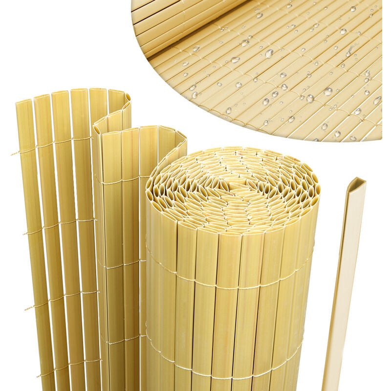 foto del prodotto hengda swanew canisse in pvc, schermo da giardino, piscine, recinzione in pvc resistente ai raggi uv bamb 80 x 500cm