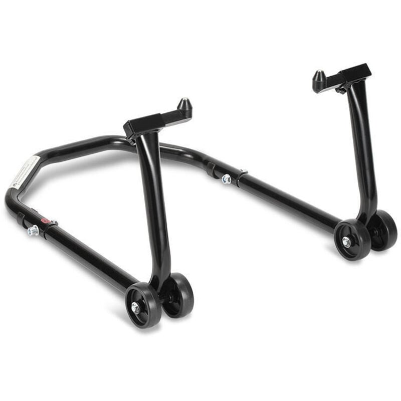 foto del prodotto hengda swanew cavalletto da officina per moto anteriore 300kg supporto ruote cavalletto sollevatore gamma sollevatore forcella nero