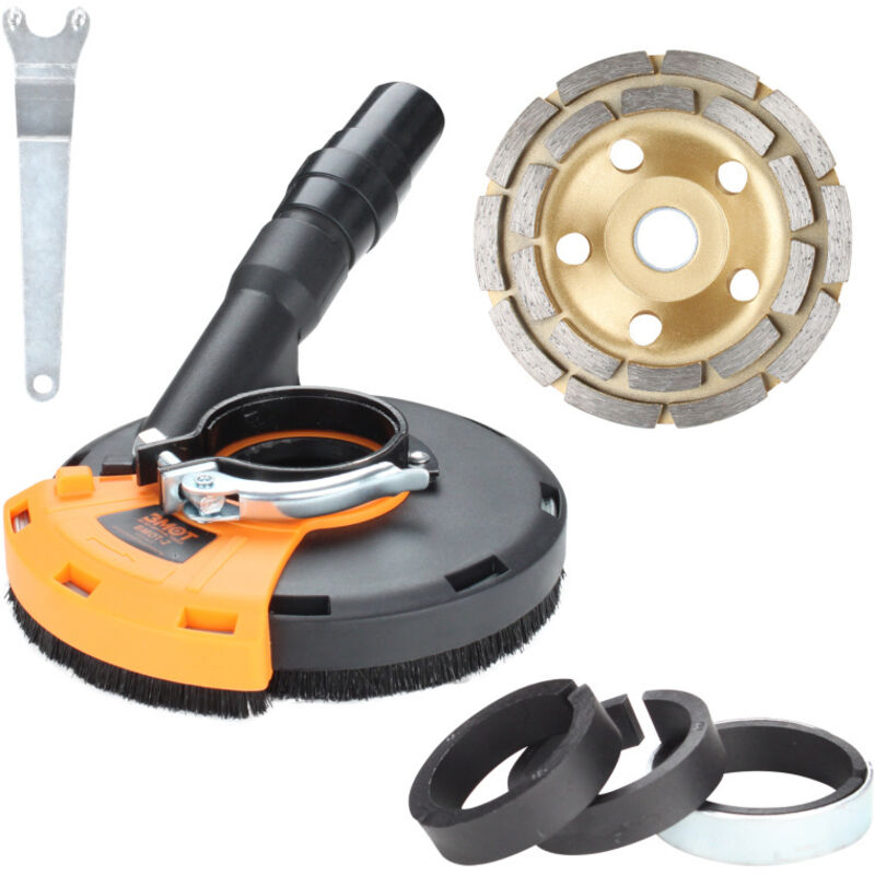 foto del prodotto hengda swanew copertura antipolvere 125mm 5inch per smerigliatrice angolare 125 mm con accessori