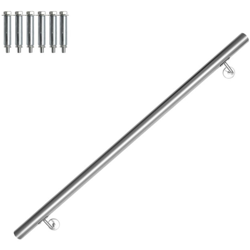 foto del prodotto hengda swanew corrimano in acciaio inox 110 cm appoggiamano a parete materiale di montaggio a parete per interni ed esterni