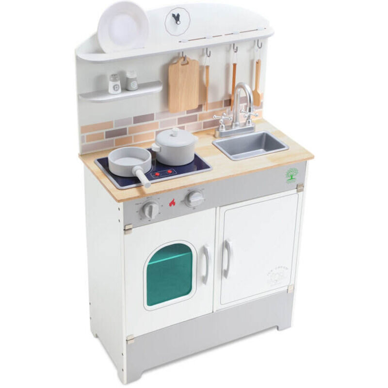 foto del prodotto hengda swanew cucina da gioco forno e lavello realistici con luci ed effetti sonori cucina multifunzionale per bambini dai 3 anni in su