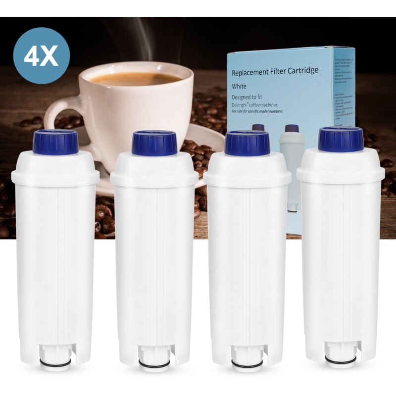 immagine 0 del prodotto hengda swanew filtro compatibile con la macchina da caff automatica delonghi. set di 4.accessorio filtro acqua per macchina da caff 