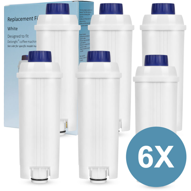foto del prodotto hengda swanew filtro compatibile con la macchina da caff automatica delonghi. set di 6.accessorio filtro acqua per macchina da caff 