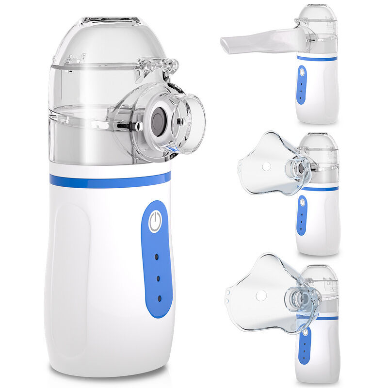 foto del prodotto hengda swanew inalatore nebulizzatore. nebulizzatore silenzioso portatile. inalatore con boccaglio e maschera. nebulizzatore per bambini e adulti.