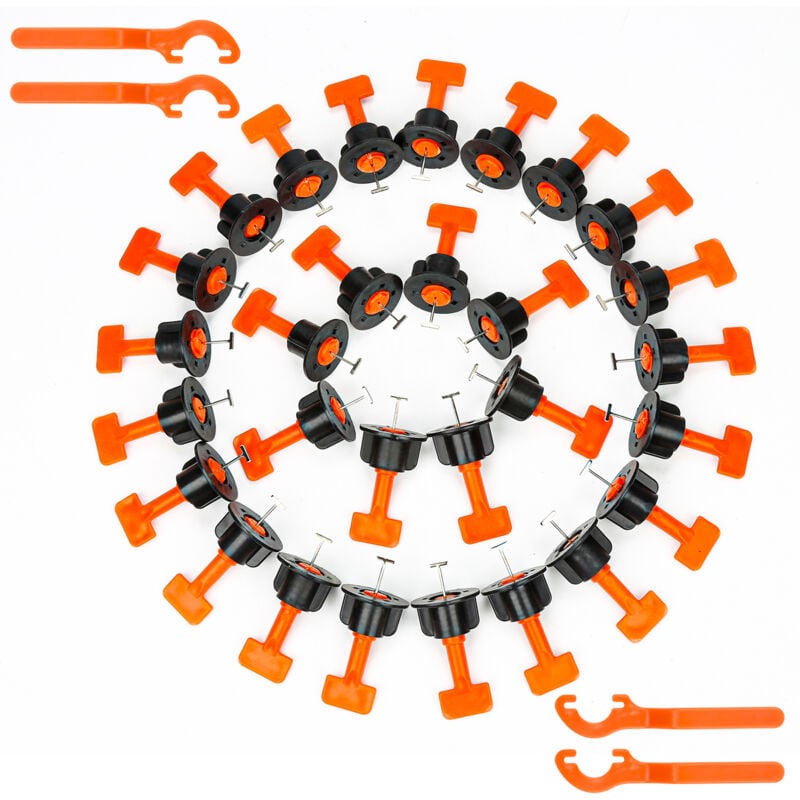 foto del prodotto hengda swanew kit di livellamento per piastrelle. sistema di livellamento per piastrelle. 220 pz livellatori per piastrelle. livellatore per