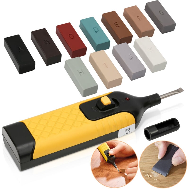 immagine 0 del prodotto hengda swanew kit per la riparazione delle piastrelle rimuove i segni su quasi tutti i tipi di piastrelle con fonditore a batteria set da 19 pezzi