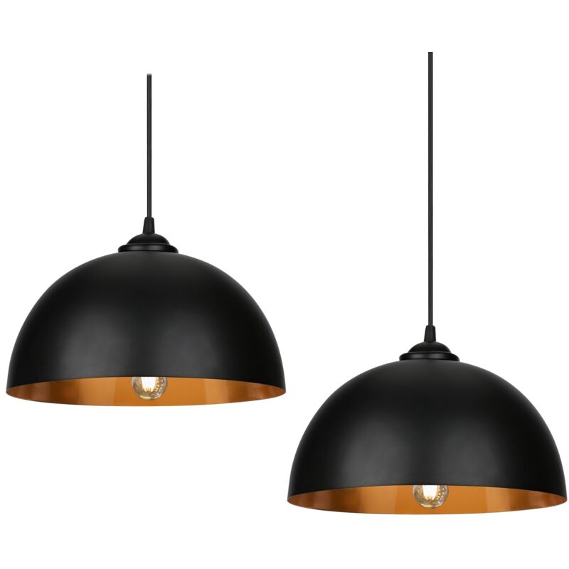foto del prodotto hengda swanew lampada a sospensione paralume e27 lampada a sospensione lampada da soffitto plafoniera in metallo 2er