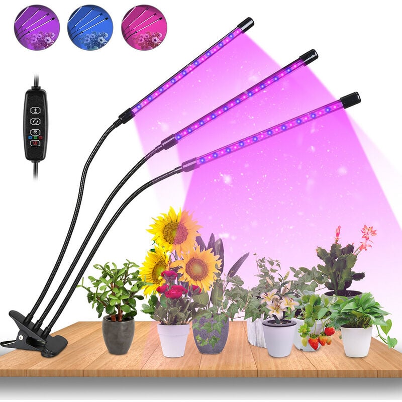 foto del prodotto hengda swanew lampada vegetale led luce pianta da 30 w 60 led lampaggio pianto lampaggio crescita spettro full spectrum con 10 gradini. 3 modalit .