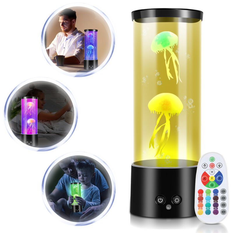 foto del prodotto hengda swanew led meduse luci notturne lampada dell umore lampada da tavolo rgb lampada da tavolo ufficio artificiale