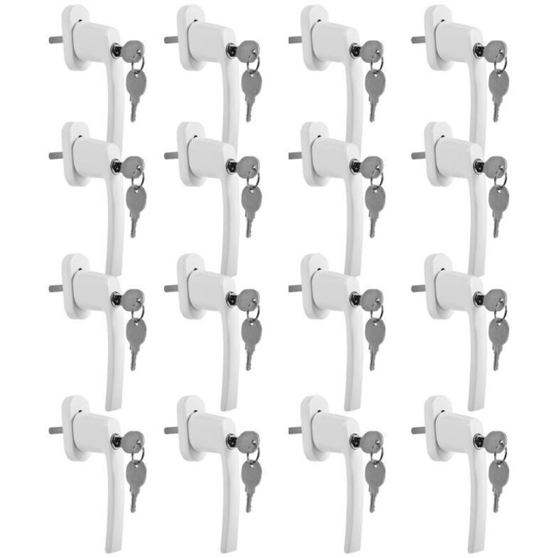 foto del prodotto hengda swanew maniglia per finestra maniglia per finestra lega di alluminio compatibile con le comuni finestre e porte balcone bianca 16x
