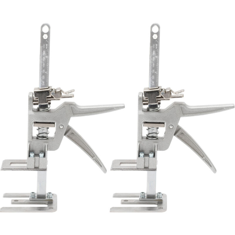 foto del prodotto hengda swanew martinetto a mano 2x per cartongesso braccio salva lavoro 150kg capacit regolabile 0cm 14.5cm