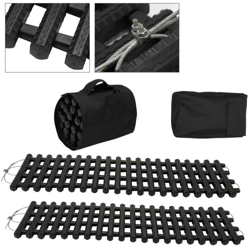 foto del prodotto hengda swanew paraurti stabile 2x grip auto camion auto pneumatico scala tappetino di trazione
